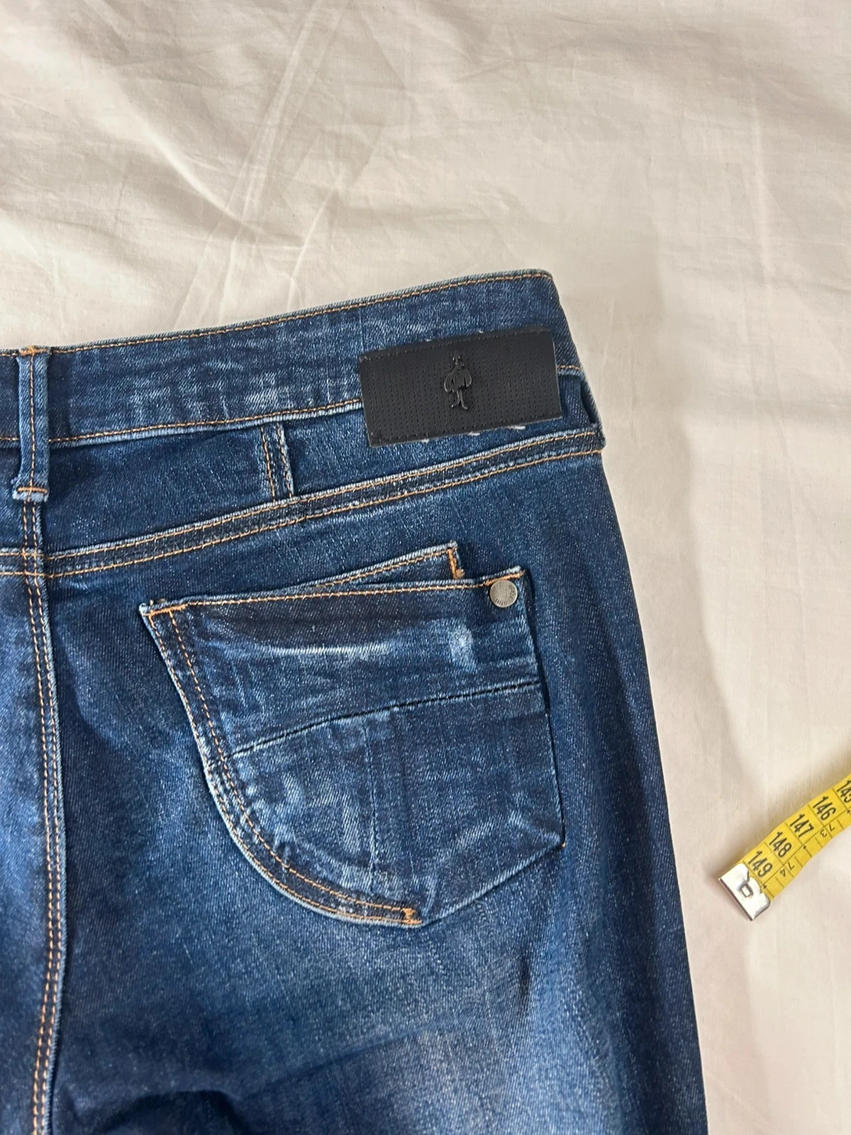 Navy blue slim fit jeans – photo 13